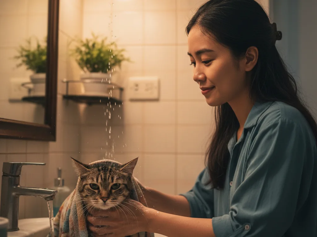 Cara Memandikan Kucing yang Benar di Rumah (Step-by-Step Anti Drama)