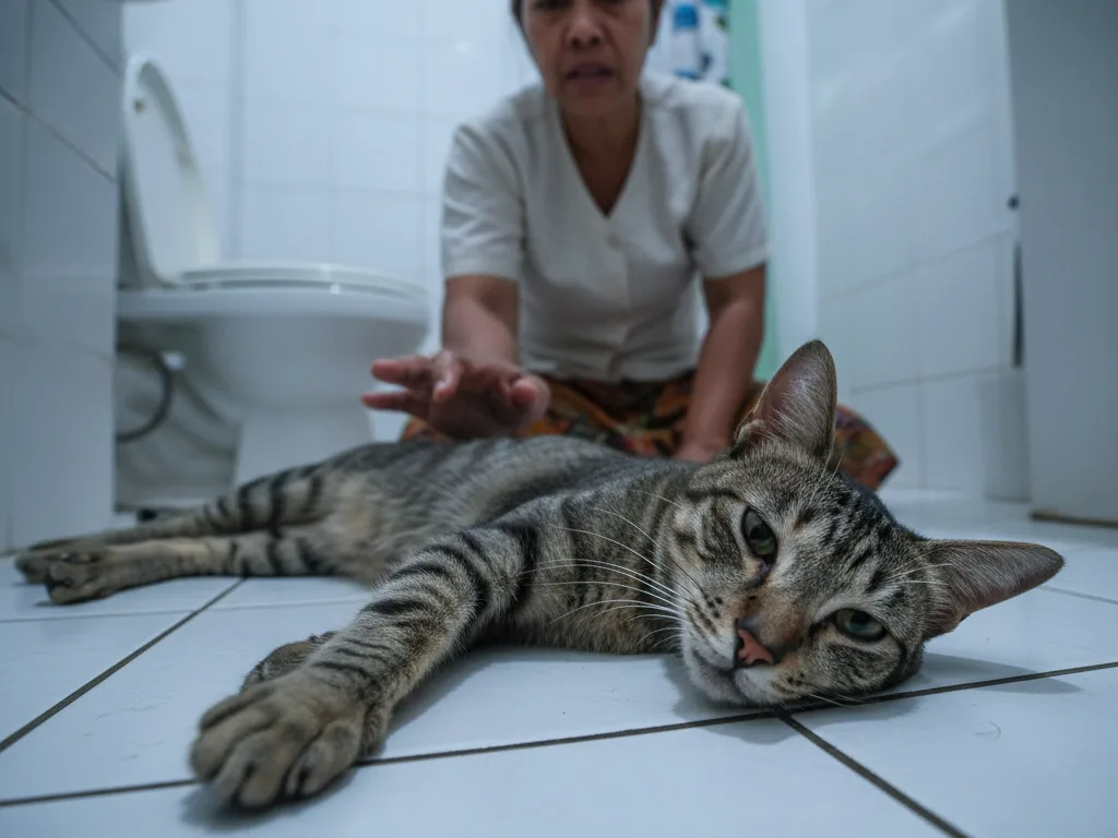Kucing Tiba-Tiba Mencret Lendir dan Berdarah? Hentikan Mitos "Obat Warung"!